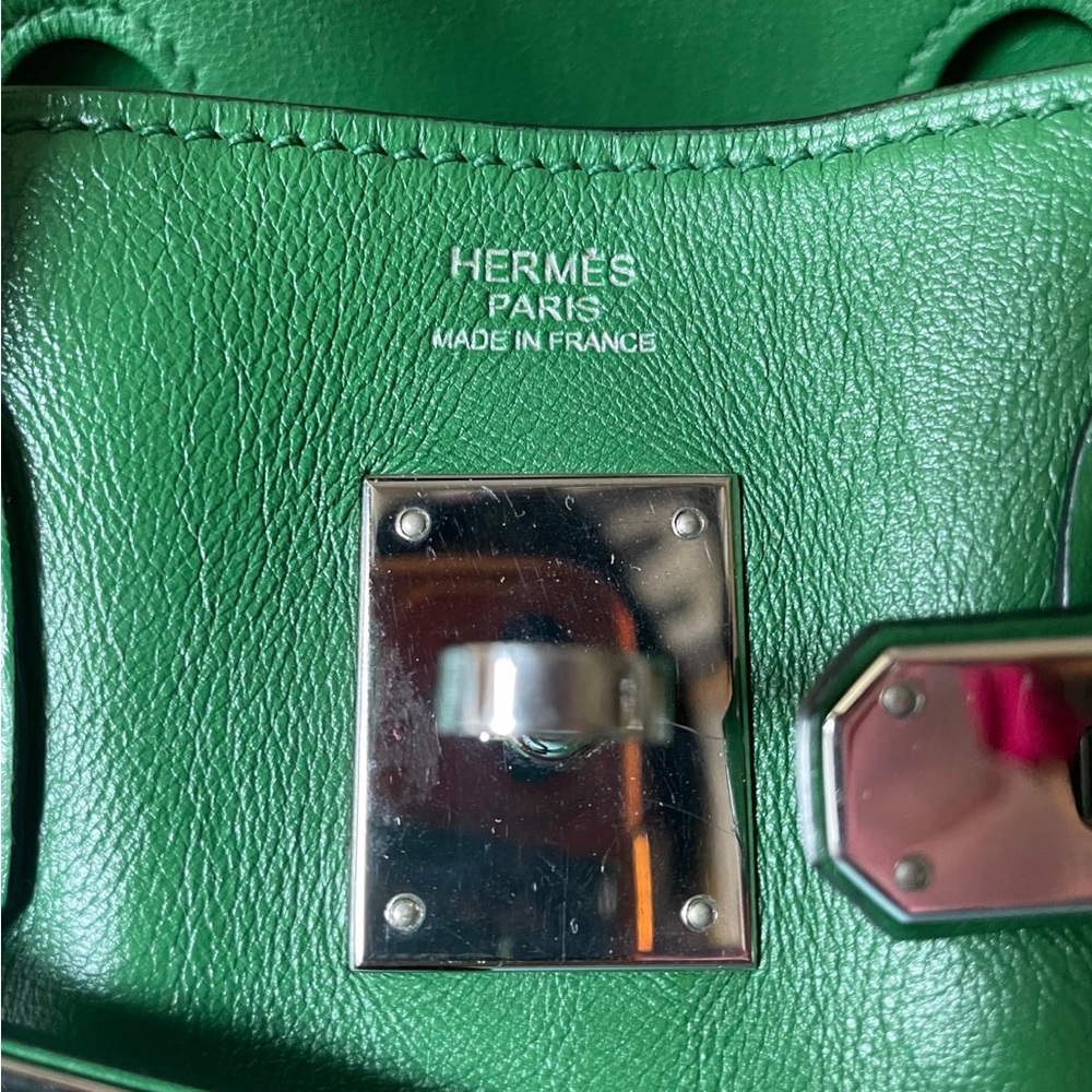 Hermes Birkin 30 Swift Green Vert Bengale PHW Bag - Picture 2 of 13